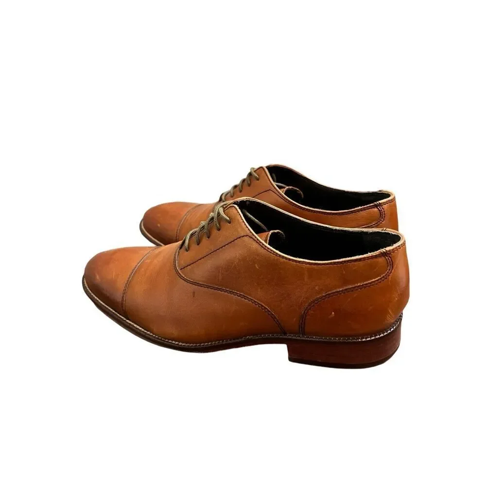 Cole Haan Men’s Modern Classic Leather Cap Toe Oxfords Dress Shoes 8 Like New